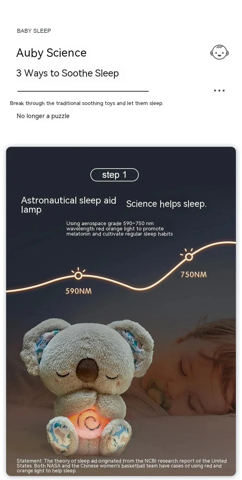 Baby Pacify Breathing Koala Doll Soothes Otter Plush Toy Children Soothing Music Sleep Companion Toy Bear Stuffed Gift for Kids